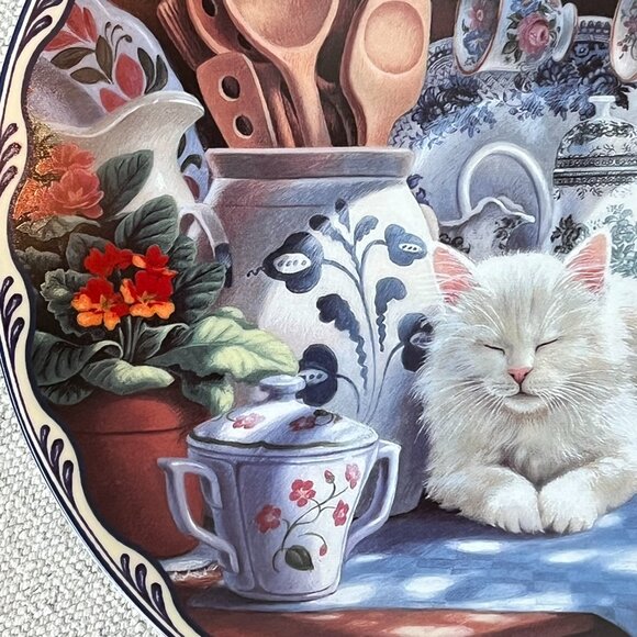 Collectible Plate Mabel's Sunny Retreat Mary Ann Lasher Warm Country Moments Cat - Picture 4 of 14